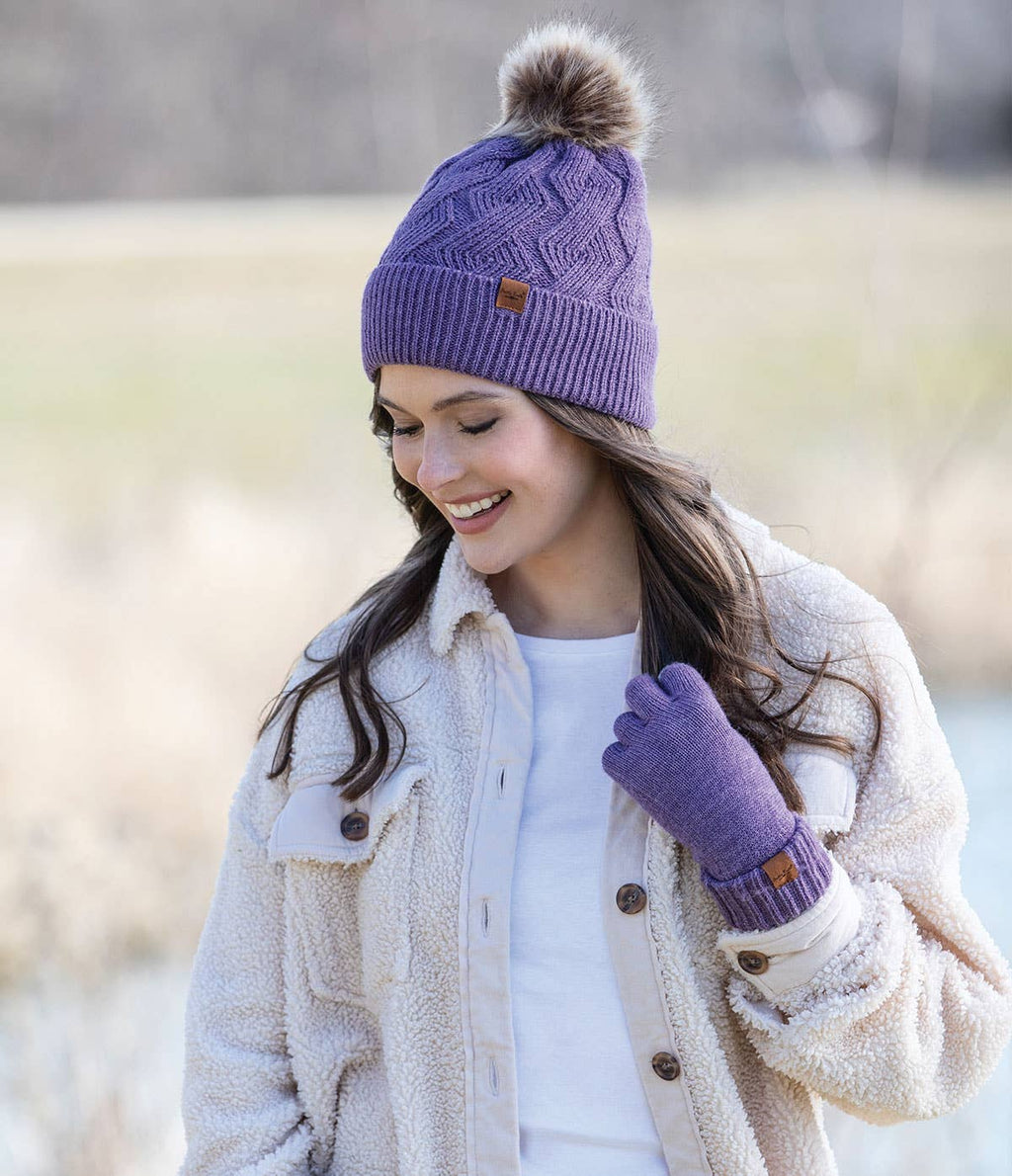 Britt's Knits Mainstay Pom Hat Open Stock: Green