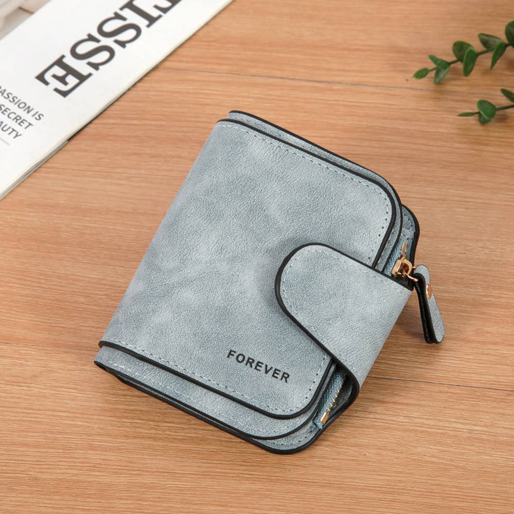 Short Card Wallet and Zero Wallet: Blue