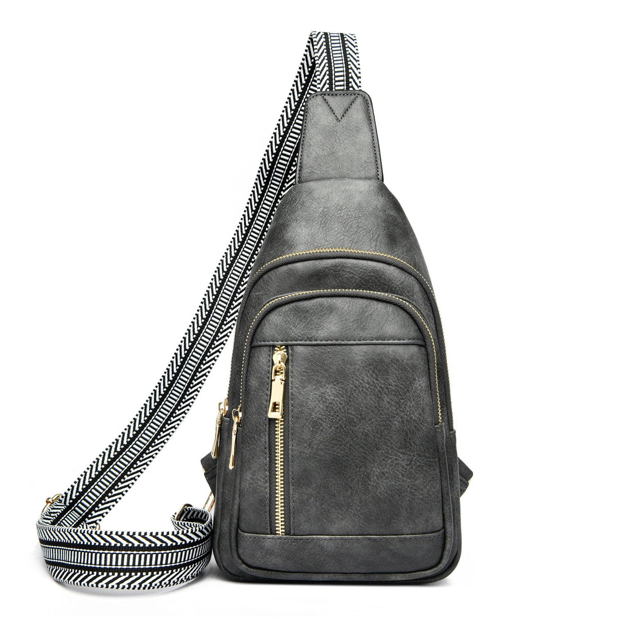 Genevive Sling Crossbody: Black