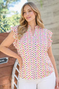 Zig Zag Printed Top