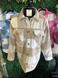 Plaid Jacket w/ Fur Lining