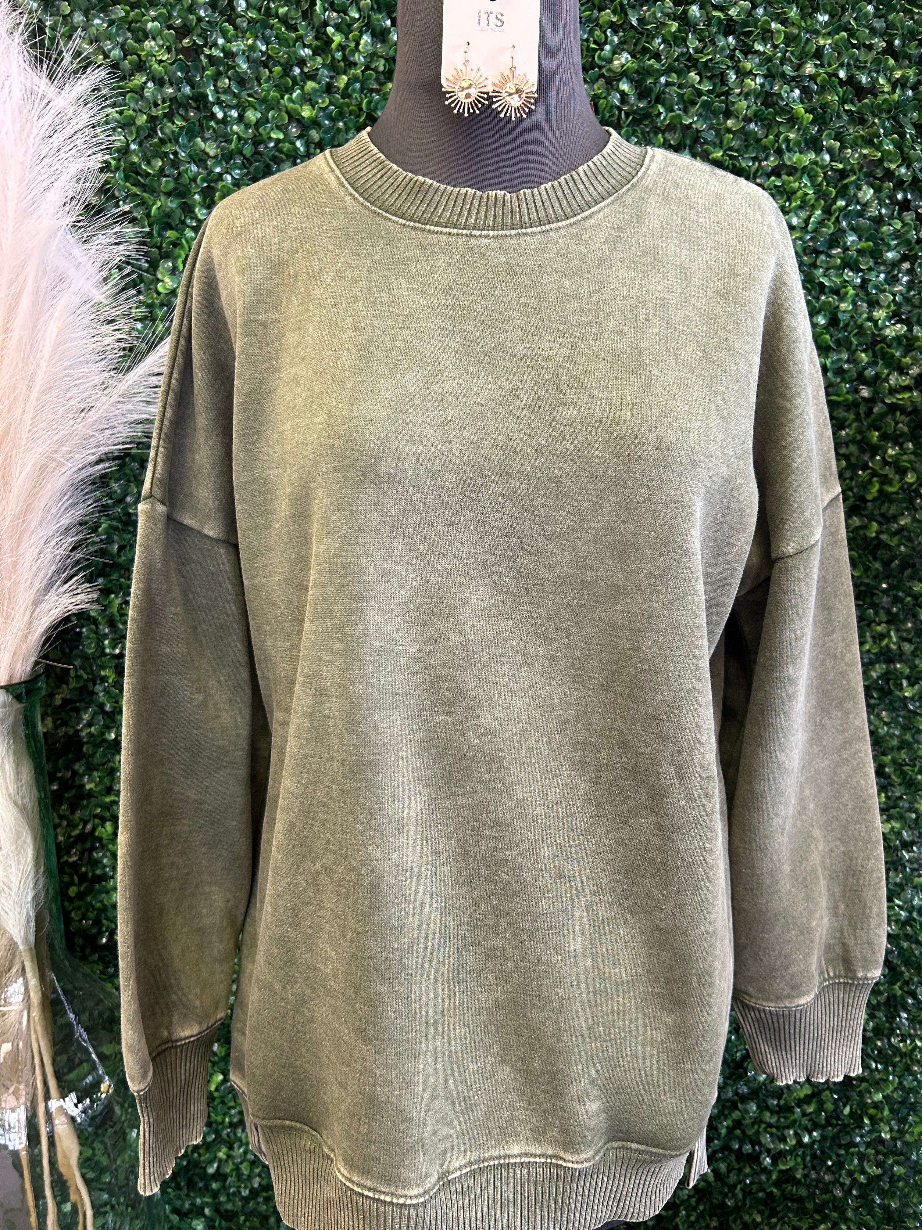 Hi/Low Crewneck Sweatshirt