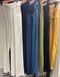 Linen Elastic Waist Pant