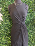 Cut Out Ruched Waist Tank Dress