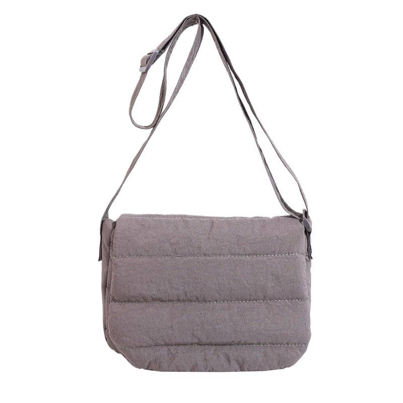 Afton Quilted Foldover Crossbody: Olive