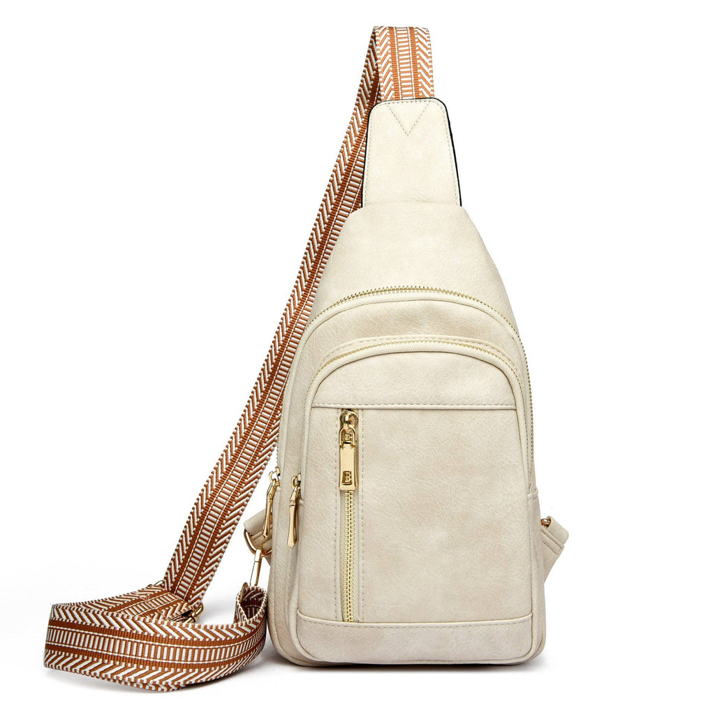 Genevive Sling Crossbody: Black