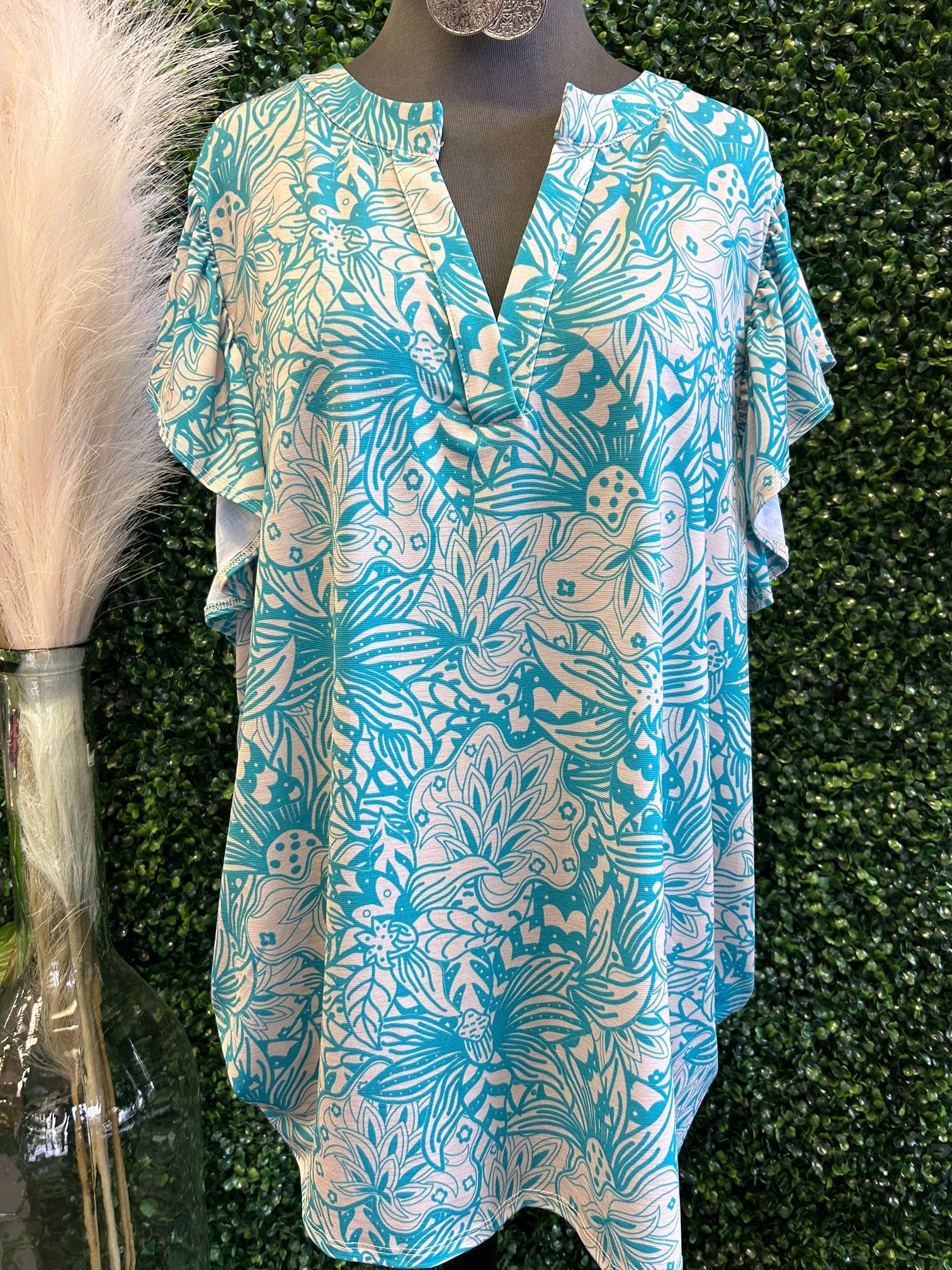 Ruffle Sleeveless Top