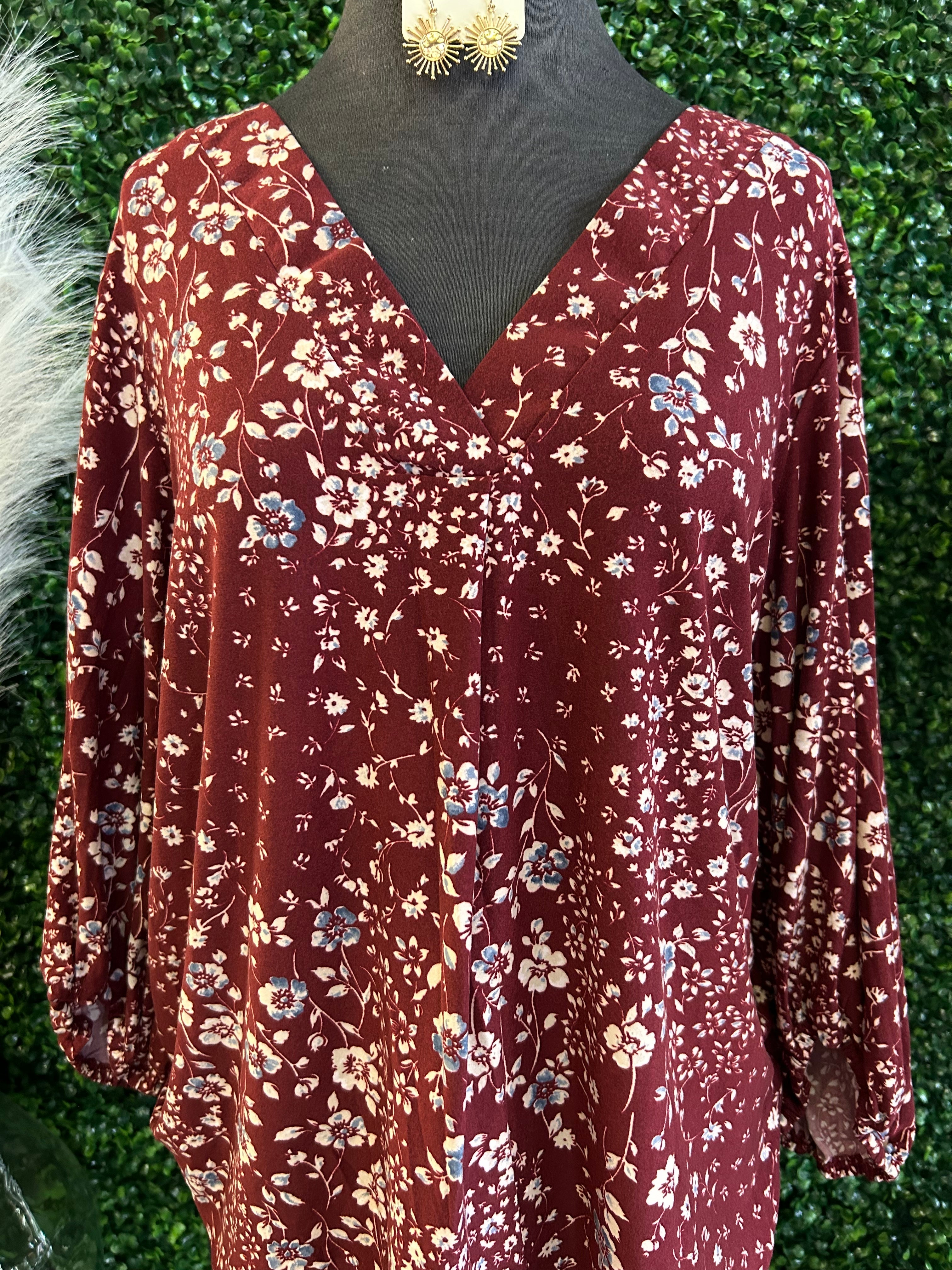V-neck Blouse