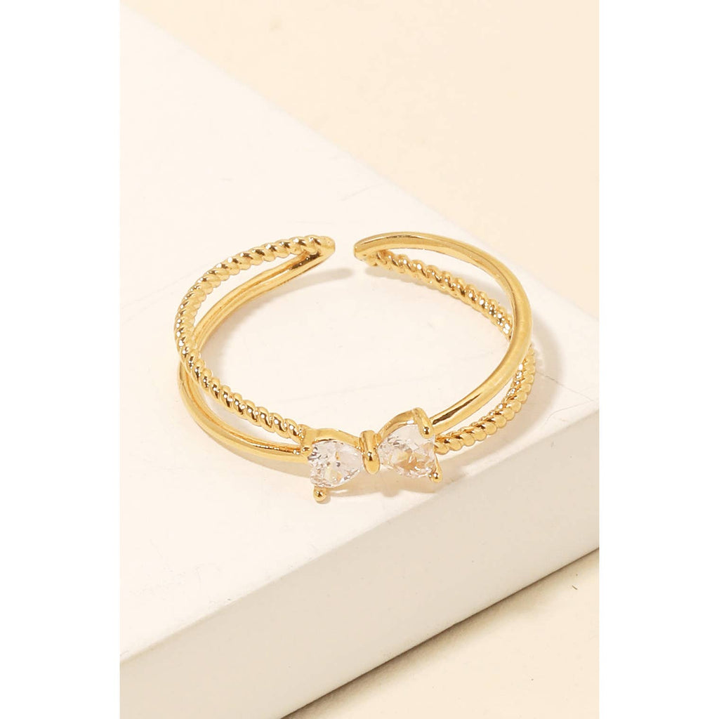 Ribbon Bow Ring: G