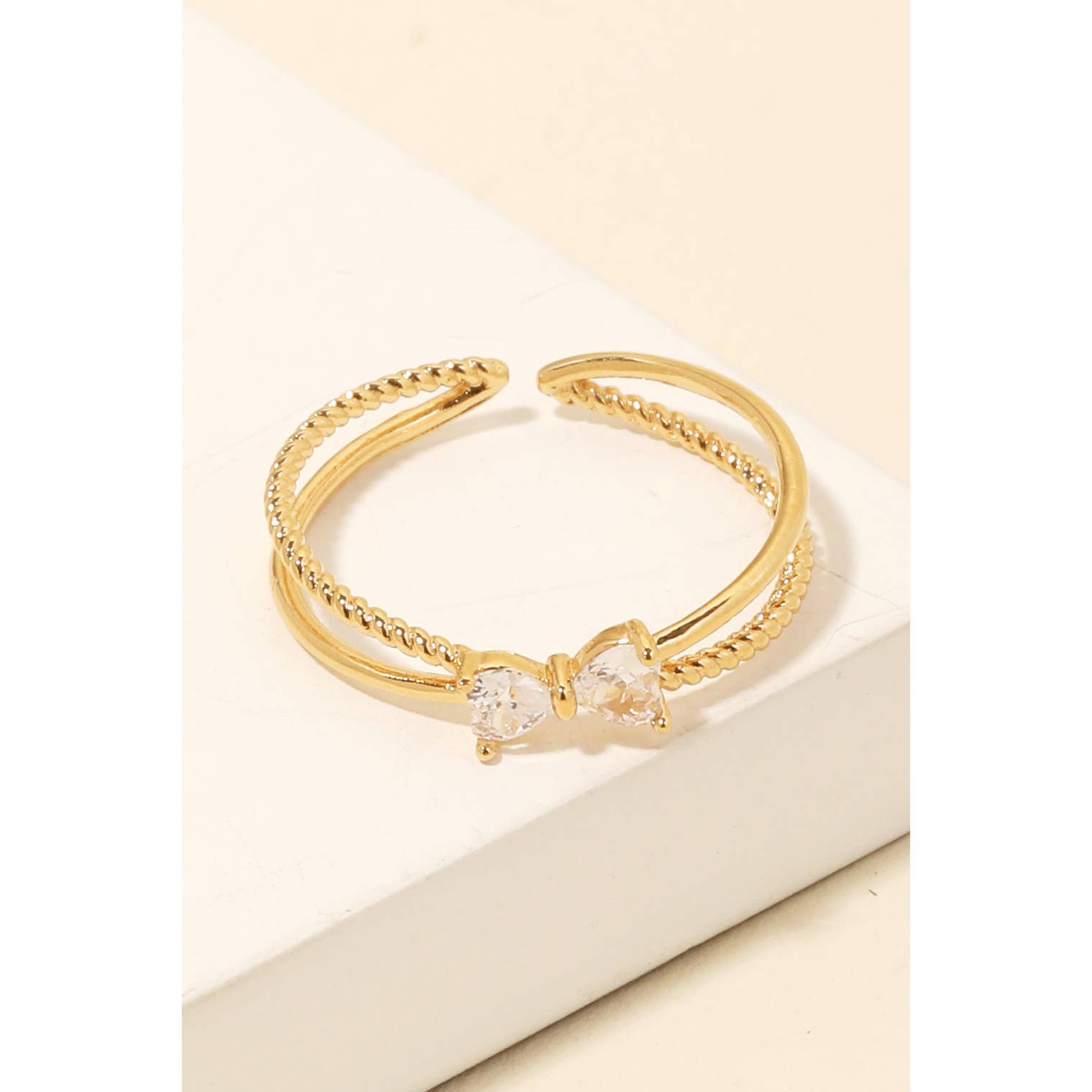 Ribbon Bow Ring: G