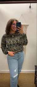 Tribal Print Top