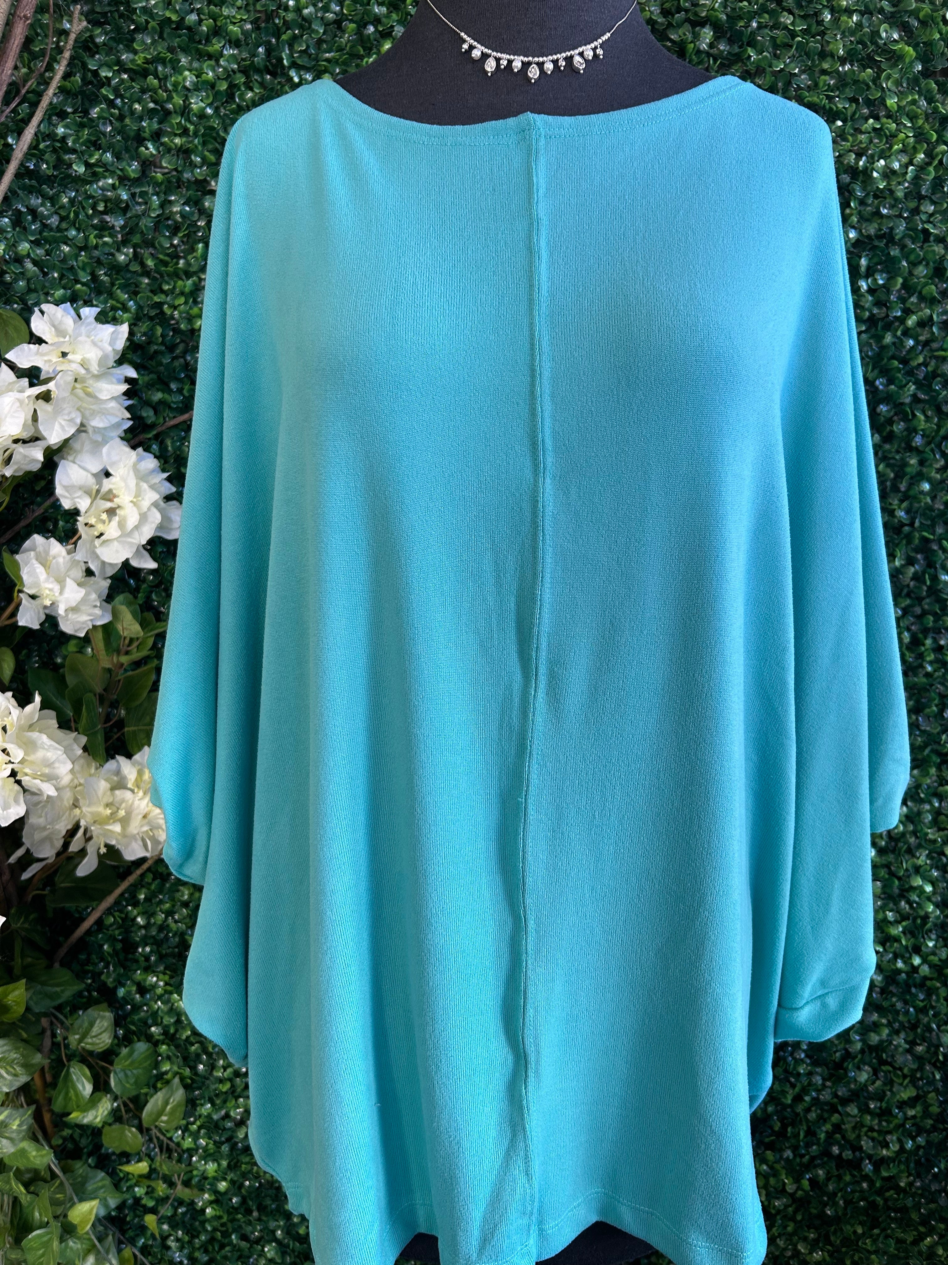 Bright Aqua Top