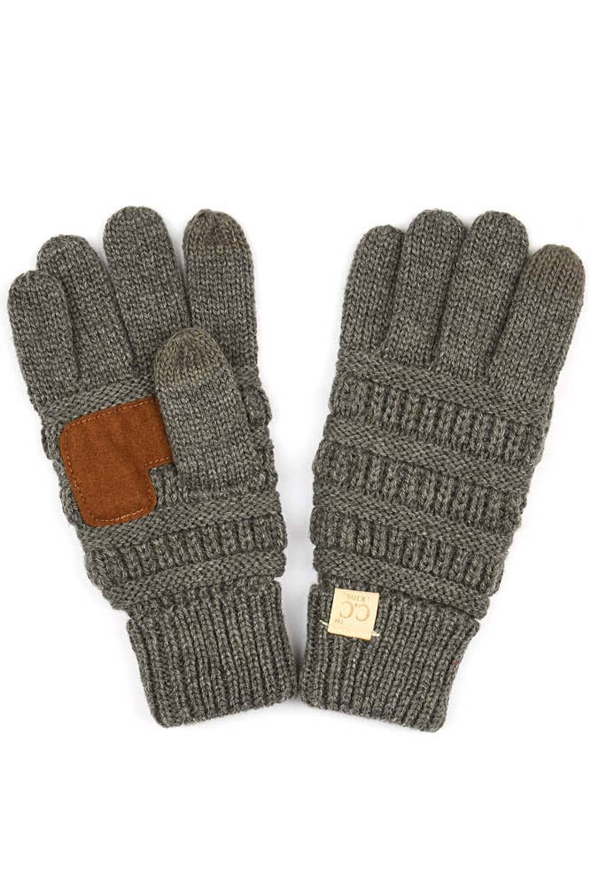 C.C Kids Knit Gloves: Beige