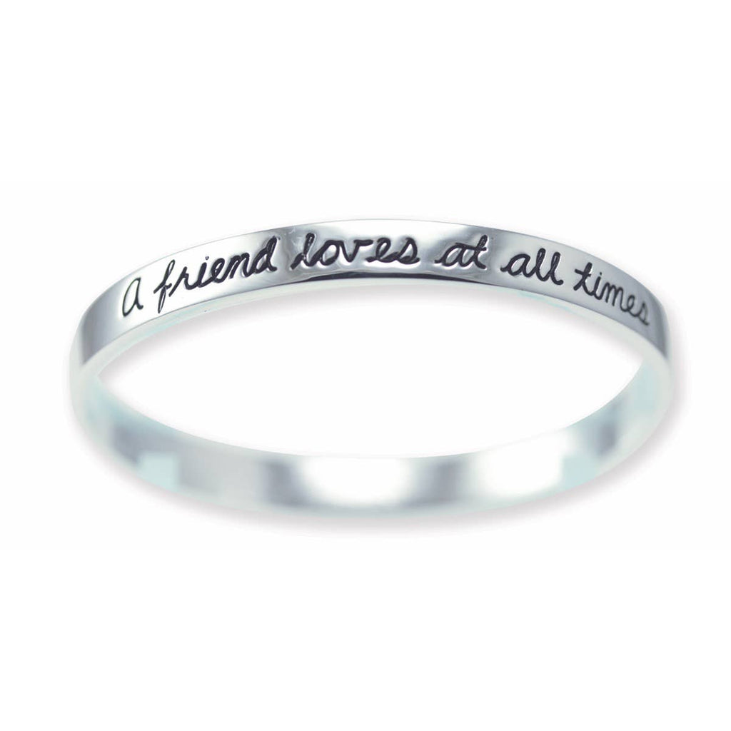 Silver Sentiments Message Bangles: Serenity
