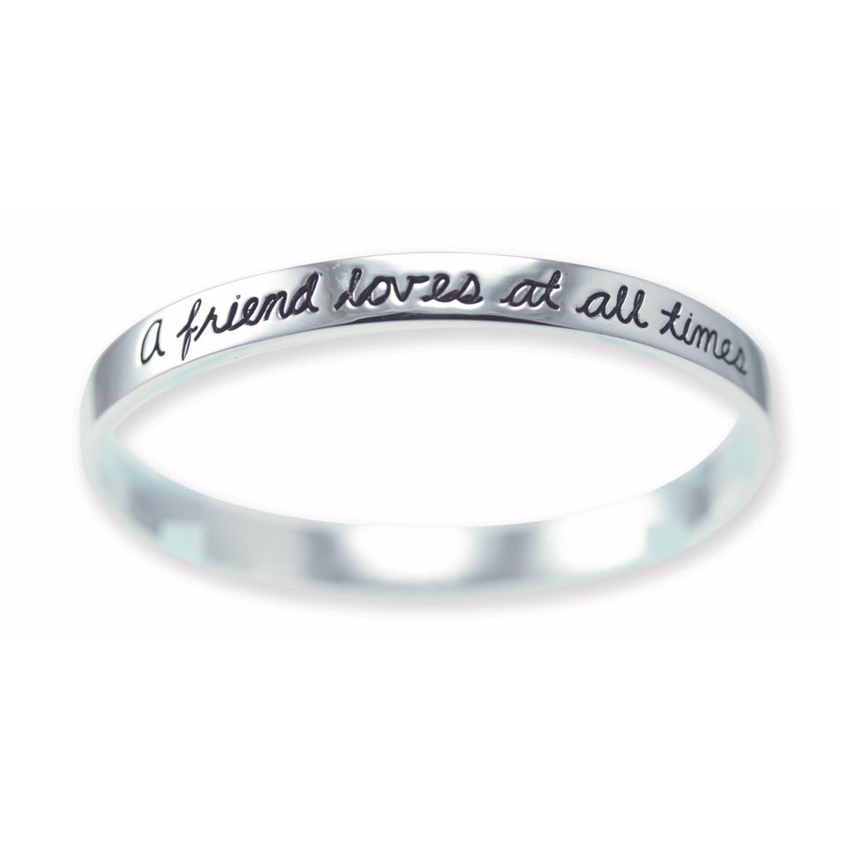 Silver Sentiments Message Bangles: Serenity