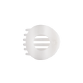 Coconut White | Medium | Flat Circle Hair Clip
