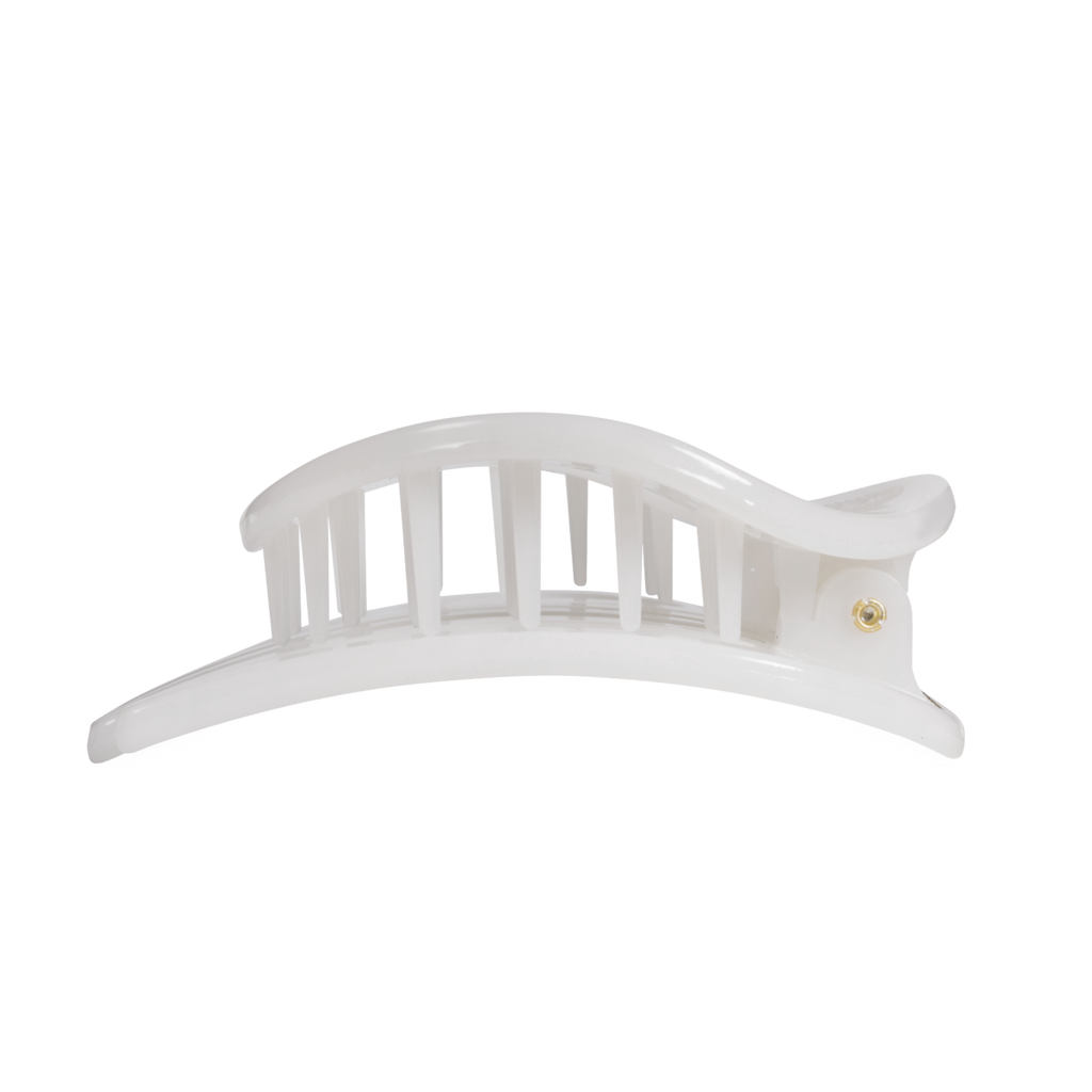Coconut White | Large | Flat Circle Hair Clip