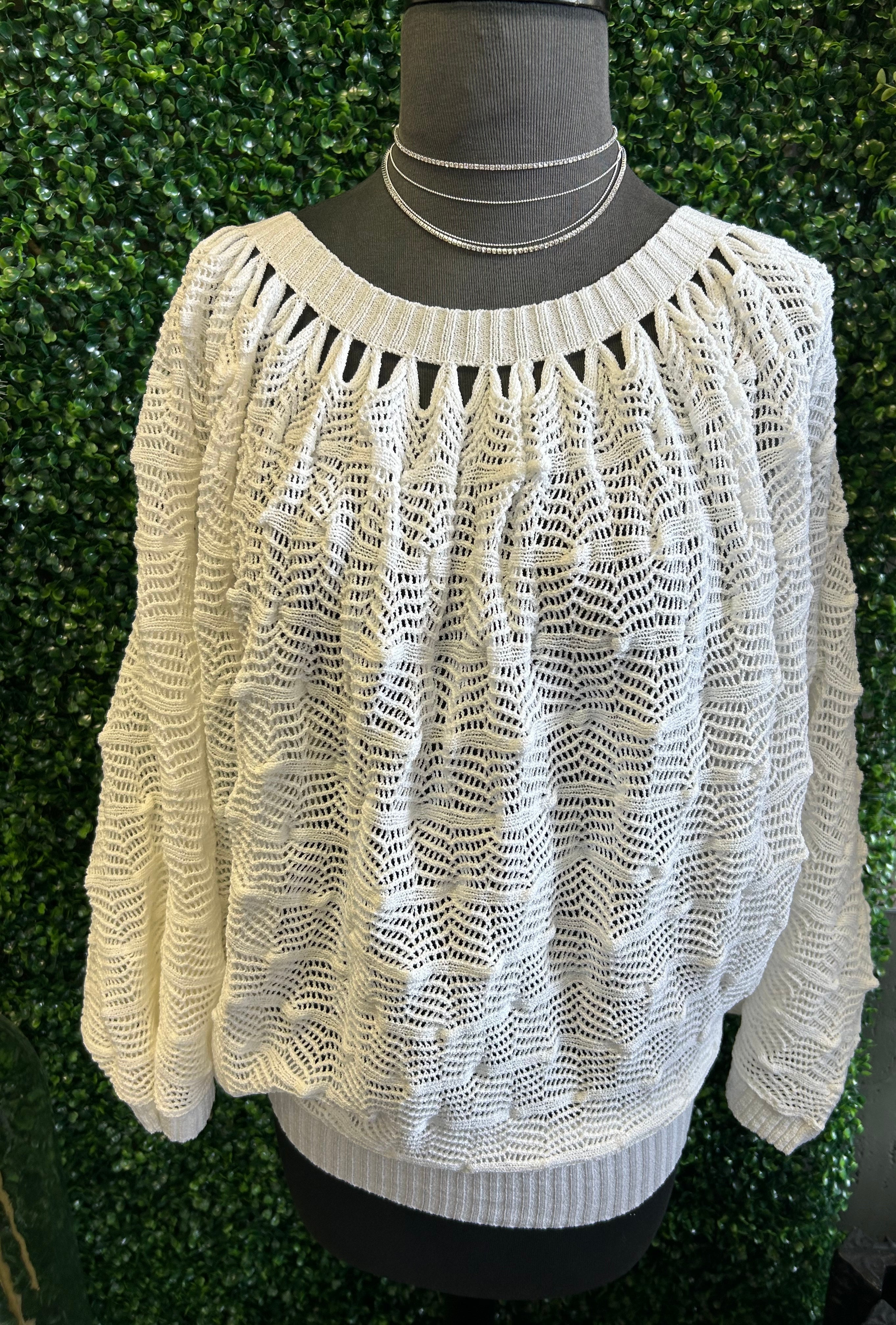 White Knit Sweater
