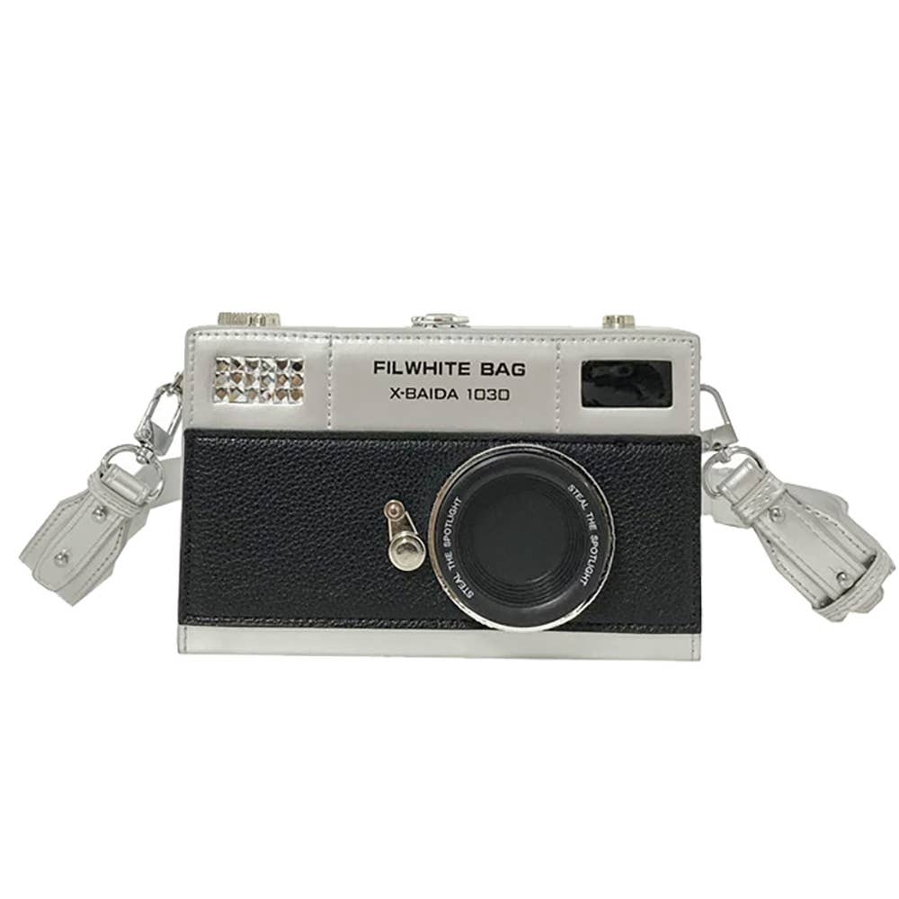 Camera Shaped Crossbody Bag: BKSL