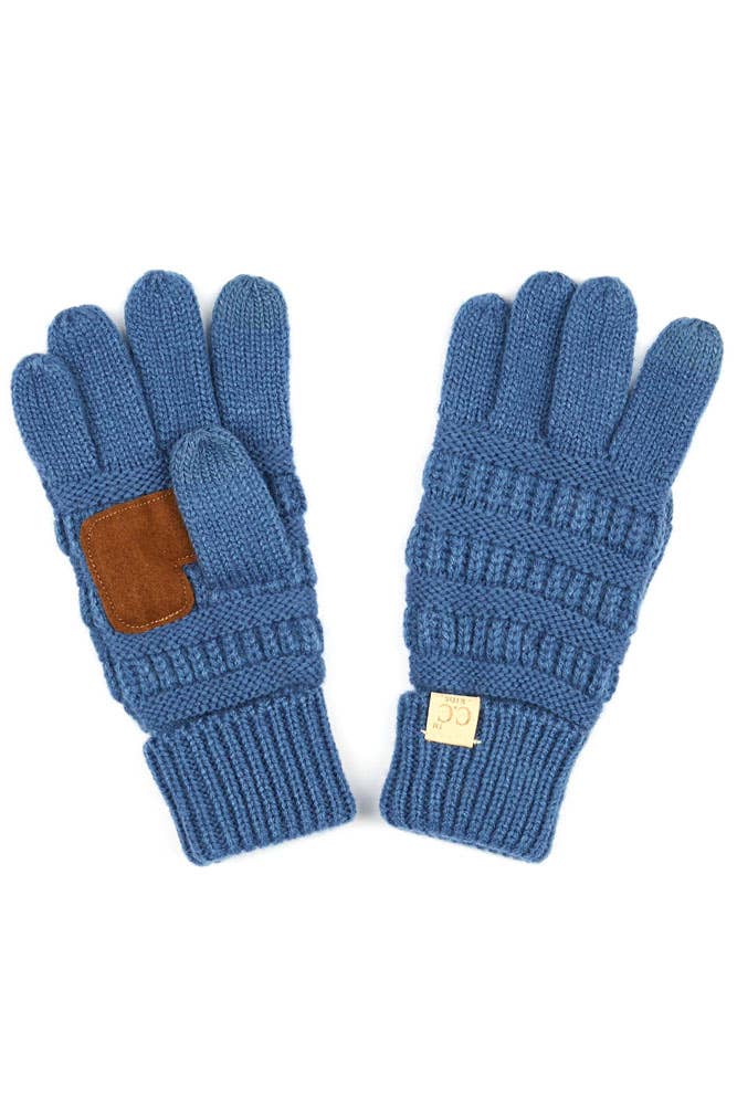 C.C Kids Knit Gloves: Beige