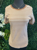 Color Contrast Striped Tshirt