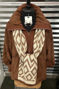 Brown Fleece Pullover