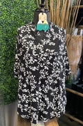 Manadrin Collar Button Down Blouse