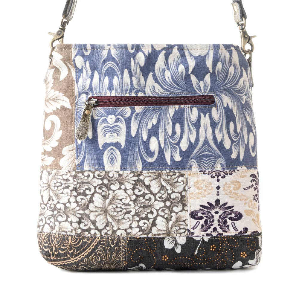 Mossbloom upcycled canvas Bag for Women in olive: Olive