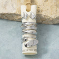 Molten Organic Nugget Stacking Ring Set: RH