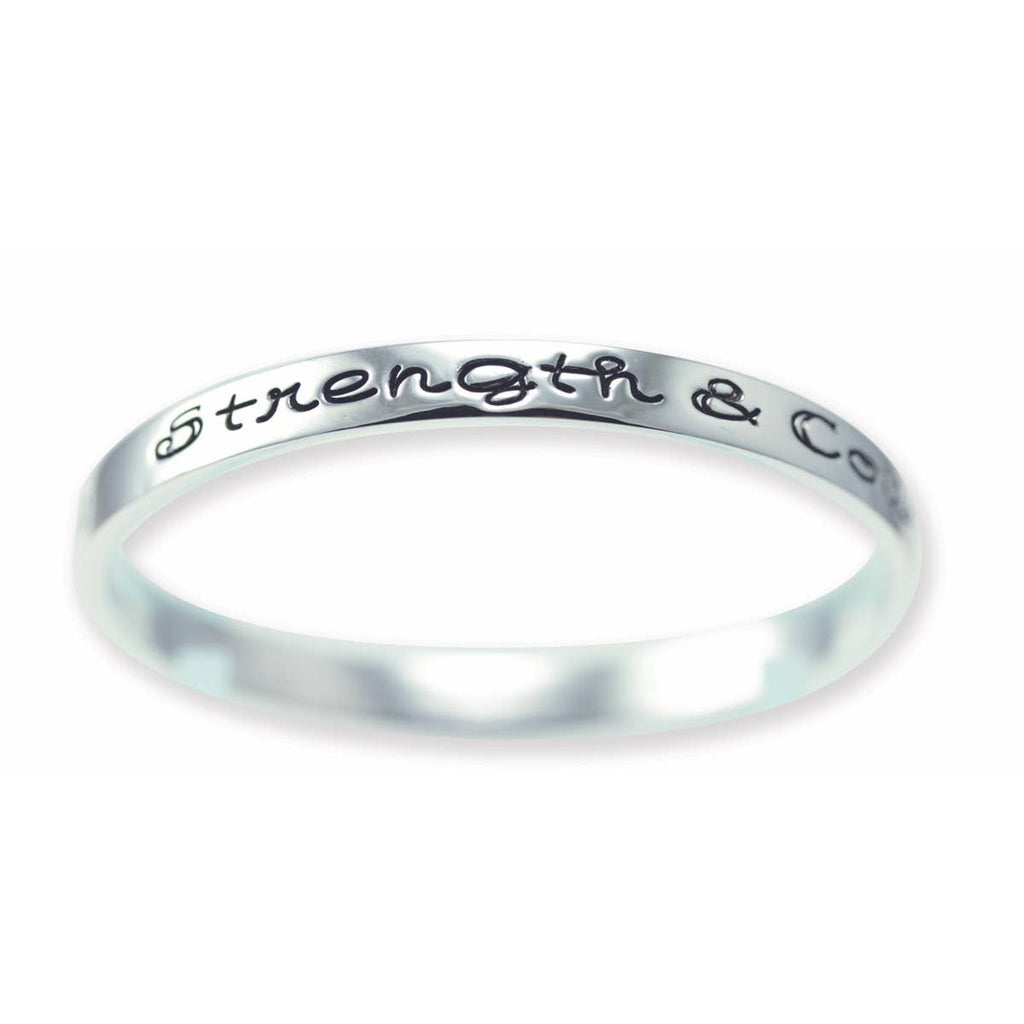 Silver Sentiments Message Bangles: Because He So Loved…John 3:16