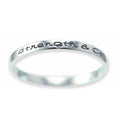 Silver Sentiments Message Bangles: Strength & Courage