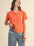 Short Sleeve Sweater Cardigan