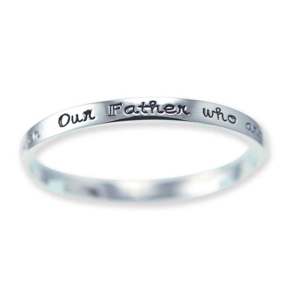 Silver Sentiments Message Bangles: All Things Are Possible