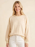 Floral Print Crew Neck Sweatshirt