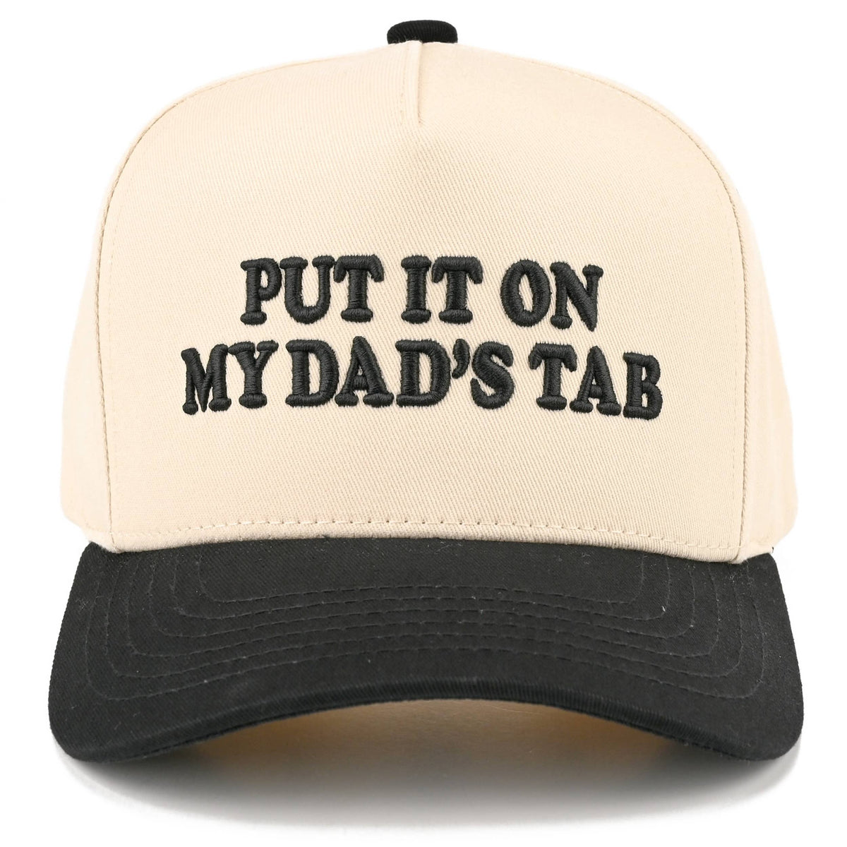 C.C Junior PUT IT ON MY DAD'S TAB Two Tone Snapback Cap: Hot Pink