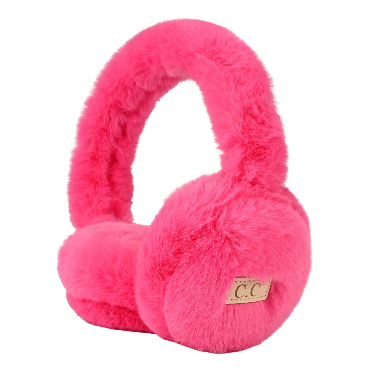 C.C Kids Faux Fur Solid Earmuffs Ear Warmer: Pink