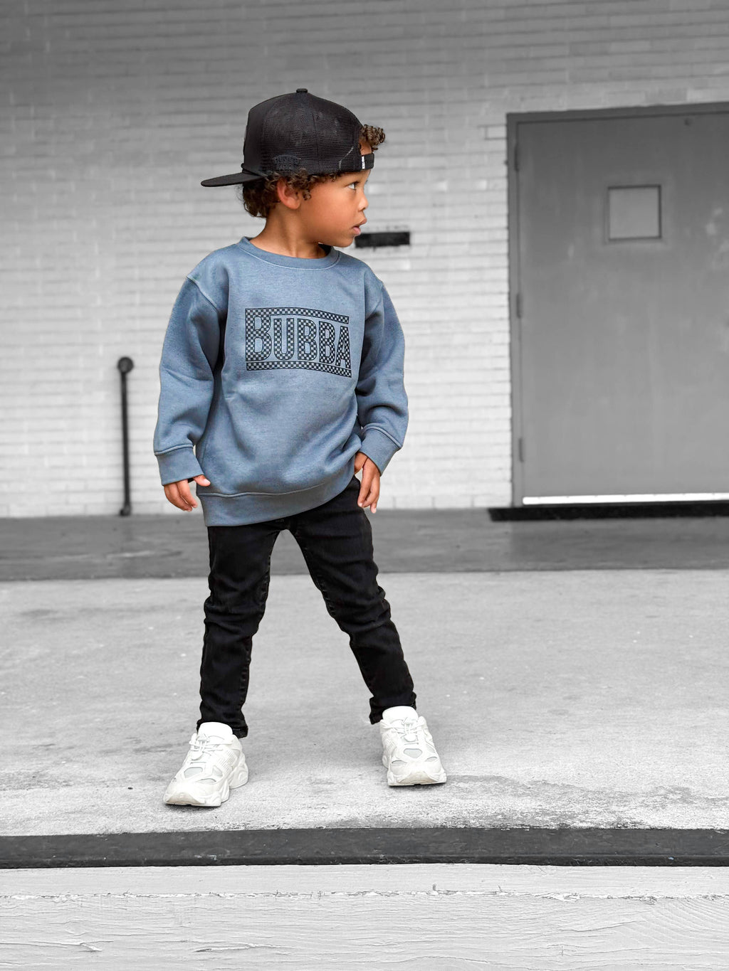 Bubba | Boys Sweatshirt: Dusty Blue / 4/5