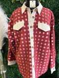 Checkered Sherpa w/Pockets