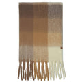 C.C Multi Color Block Plaid Check Pattern Woven Winter Scarf: 23