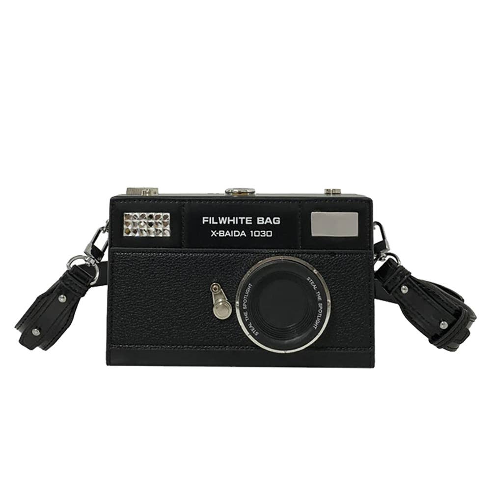 Camera Shaped Crossbody Bag: BKSL