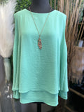 Tiered Flare Tank Top