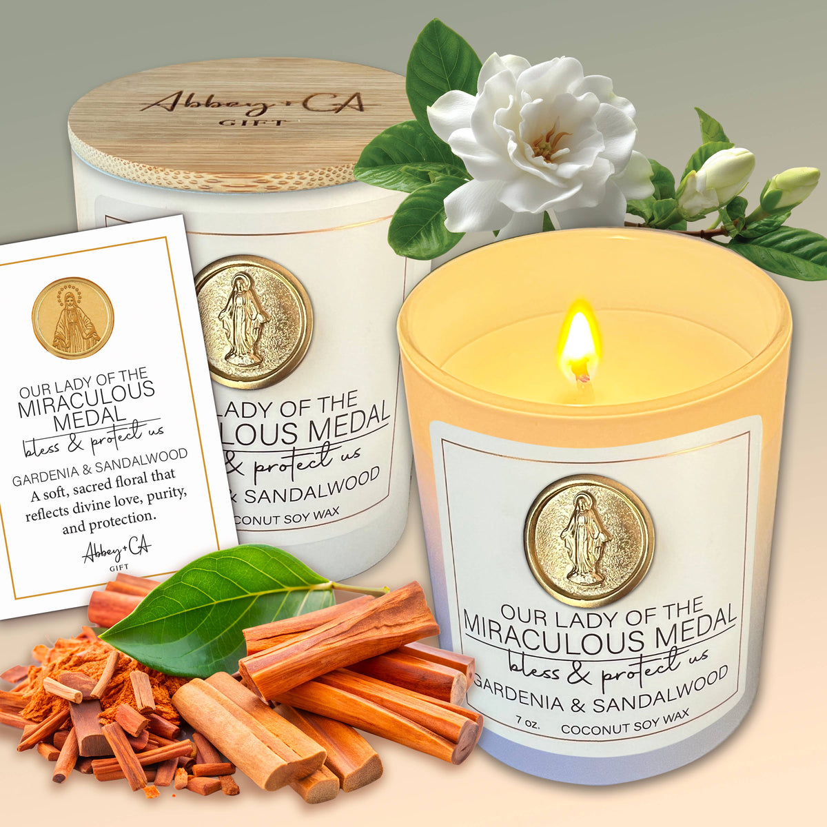 Saint Scentspirations Candles: Saint Michael - Eucalyptus & Mint
