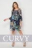 Teal/navy dress