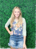 Sage Floral Top