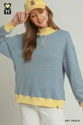 Reversible Stripe/Polka Dot Pullover
