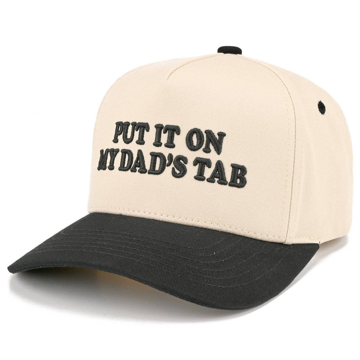 C.C Junior PUT IT ON MY DAD'S TAB Two Tone Snapback Cap: Hot Pink