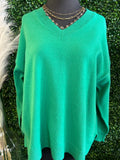 Green  Quilted Pullover
