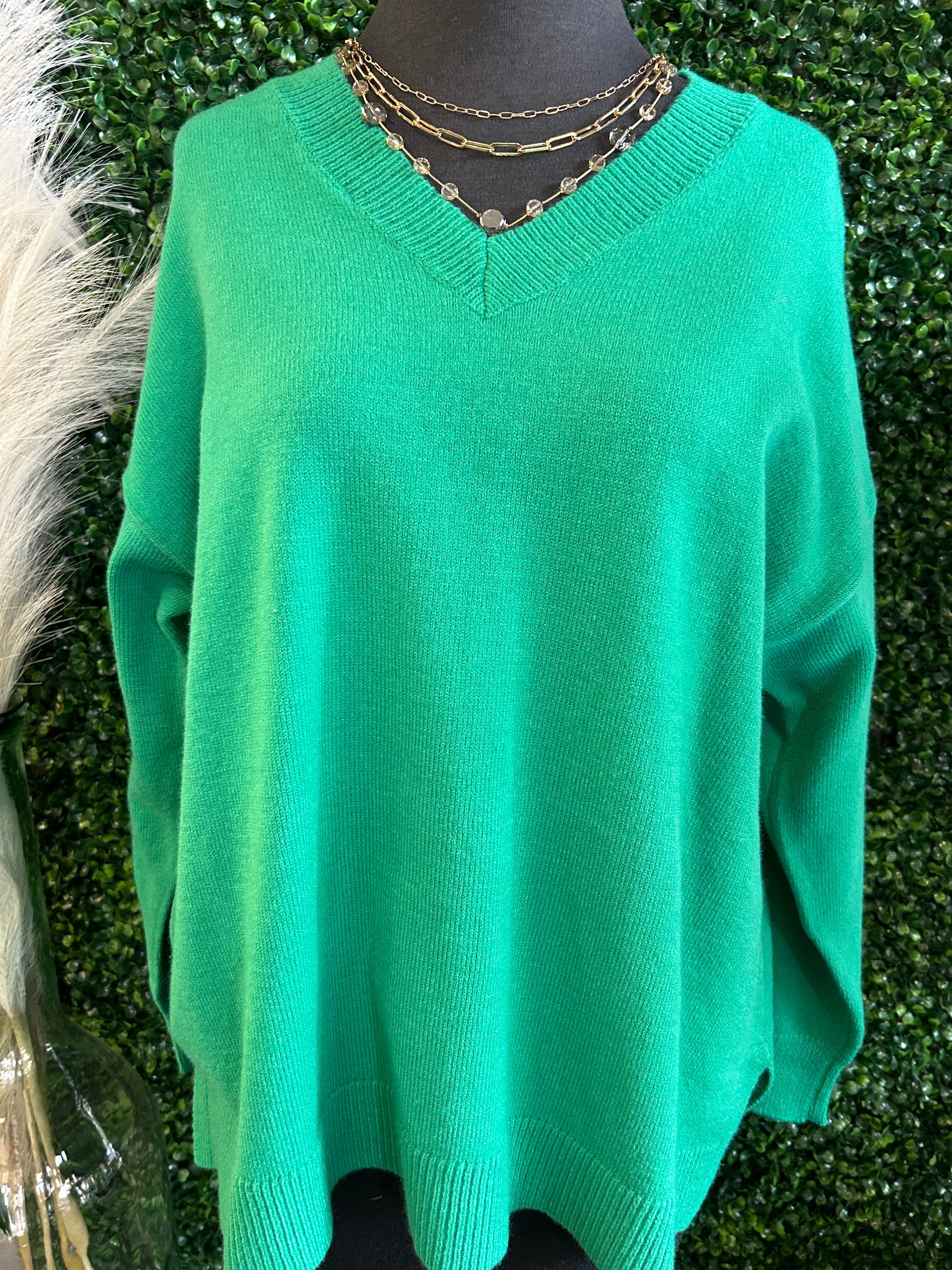 Green  Quilted Pullover