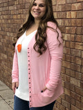 Plus size snap button cardi