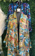 Bell Sleeve Printed Cardi